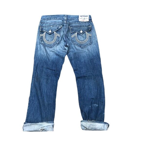 VINTAGE true religion jeans size 36 STRAIGHT blue - Picture 2 of 14